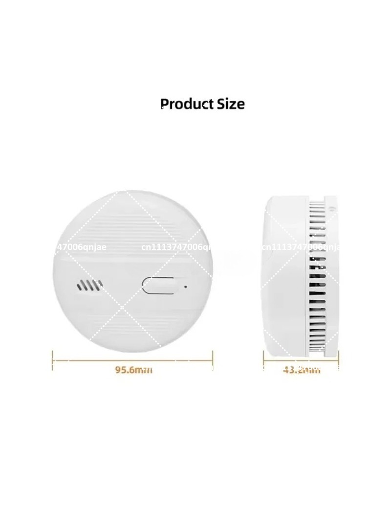 Home Textiles Usa - Kablosuz Fotoelektrik Duman Dedektörü 9V Pille